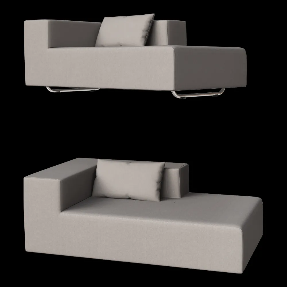 April furniture – Sofa Chaise 3ds Max