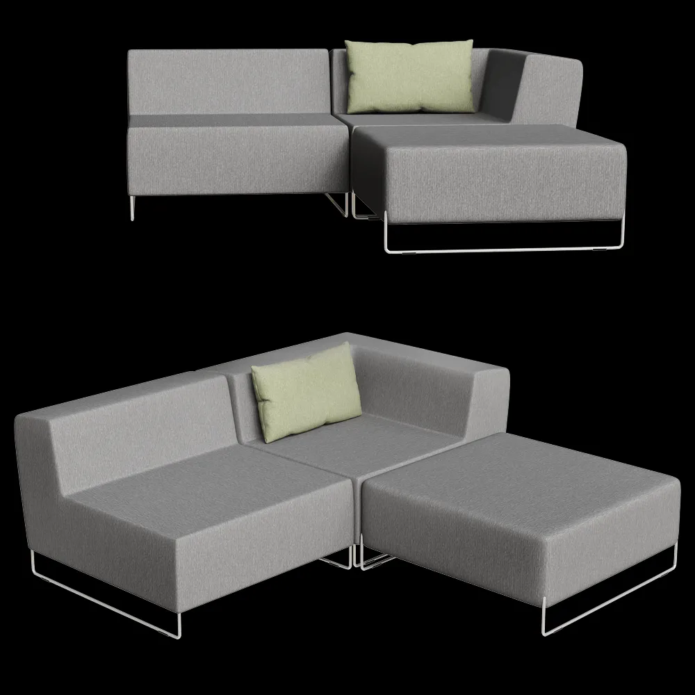 April furniture – Sofa Set loop M 3ds Max