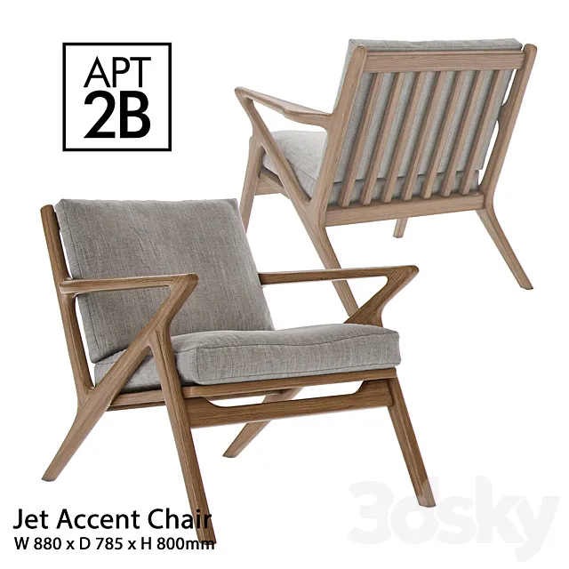 Apt2B – Jet Accent Chair 3DSMax File