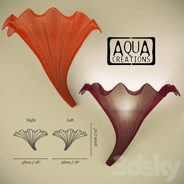 Aqua Creations-Fan Wall Fixture 3DS Max Model