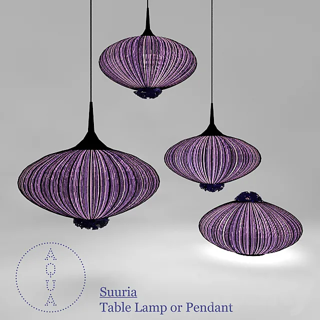 Aqua Creations Suuria Table Lamp or Pendant 3ds Max