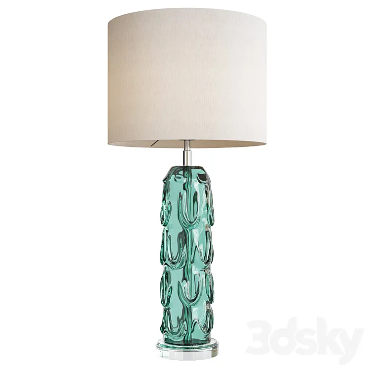 Aqua crystal vase table lamp liang and eimil gabor 3DS Max Model