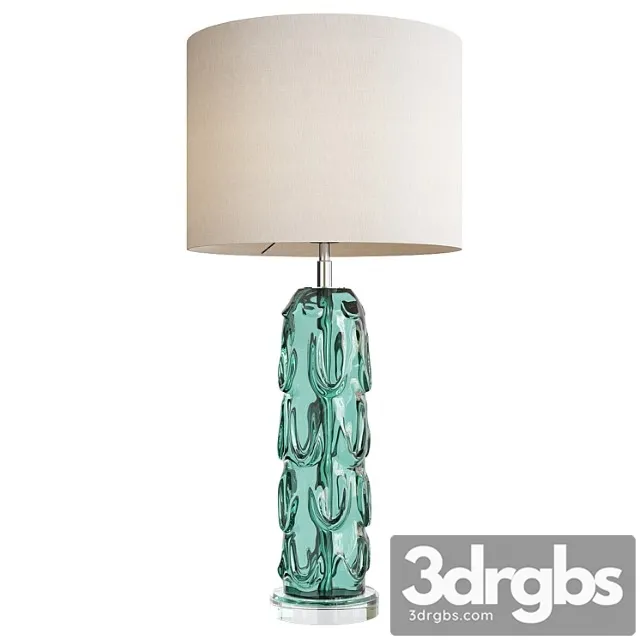 Aqua crystal vase table lamp liang and eimil gabor