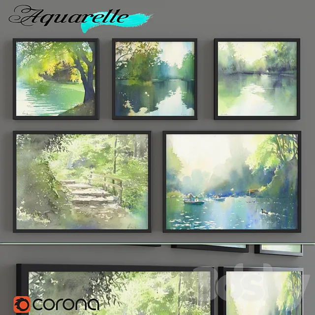 Aquarelle _ part 7 3ds Max