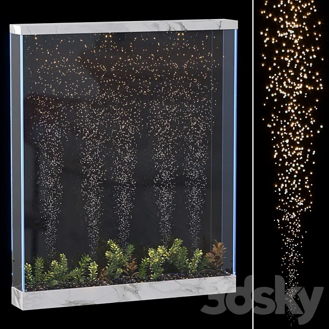 aquarium bubble wall 3ds Max