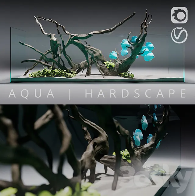 Aquarium | Hardscape 3DSMax File