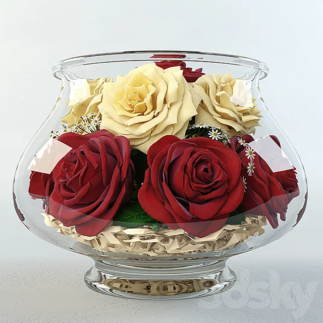 Aquarium roses 3DS Max Model