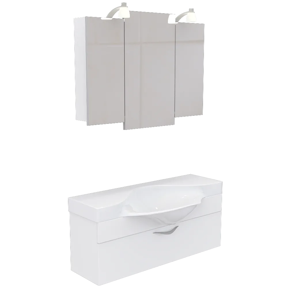 AQWELLA – Bathroom set Broadway 3ds Max