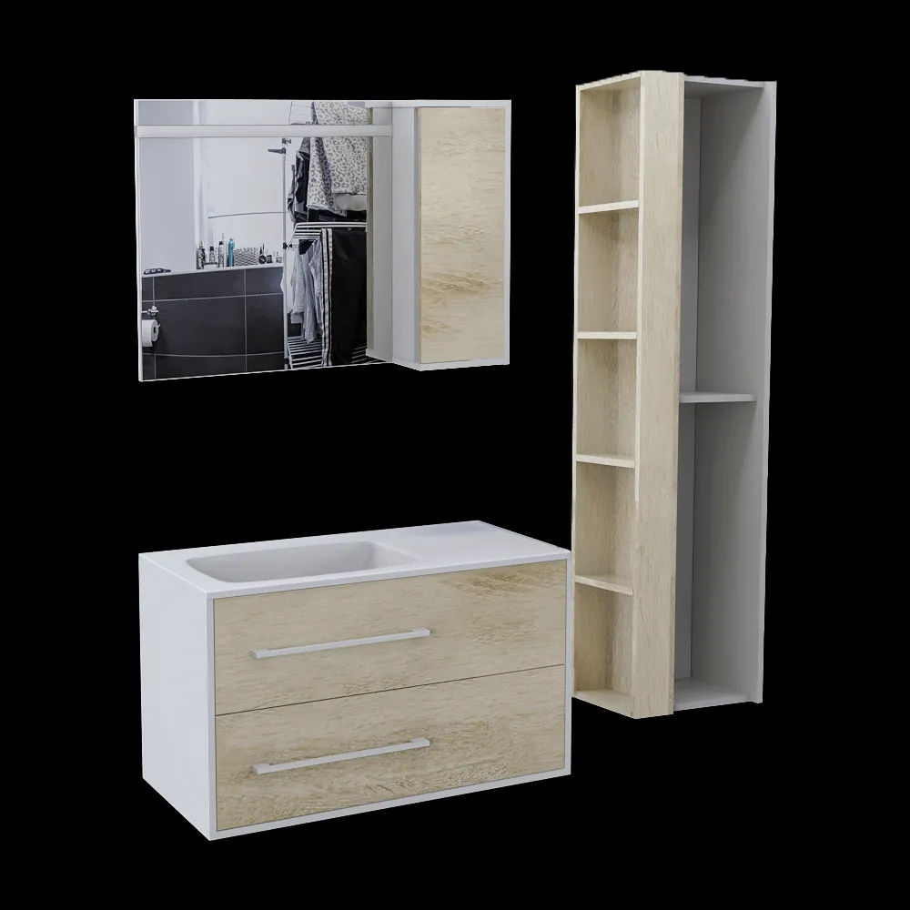 AQWELLA – Bathroom set Miami 3ds Max