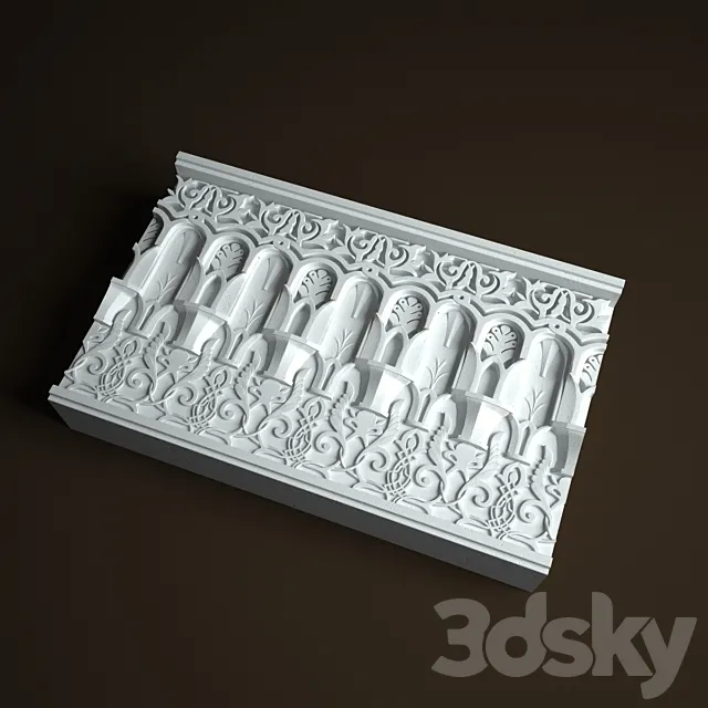 Arabic cornice-2 3DS Max Model