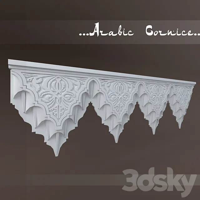 Arabic cornice 3DS Max Model