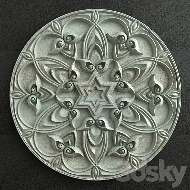 Arabic Crafting Ornament 006 3ds Max