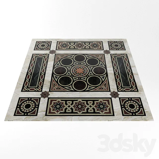 Arabic Floor 3DS Max Model