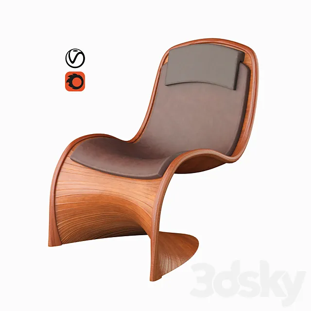 Arah modern armchair 3DSMax File