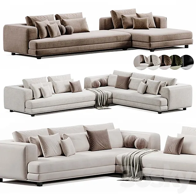 Arbiter Sofa By Maxalto | Sofa 3ds Max