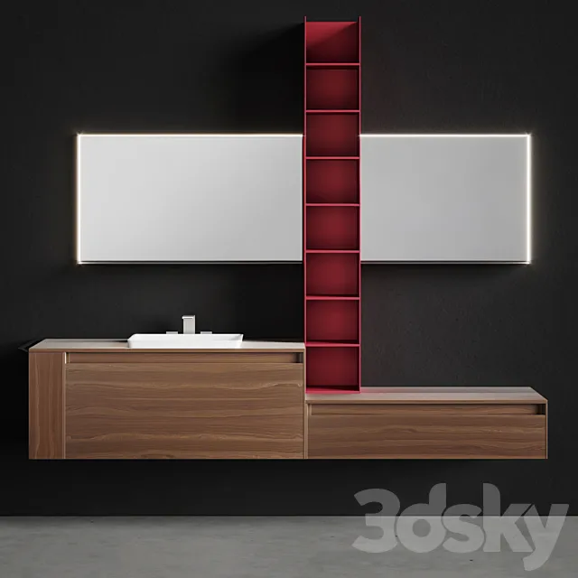 Arblu 5.ZERO Vanity unit with drawers 3ds Max