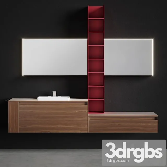 Arblu 5 Zero Vanity Unit with Drawers