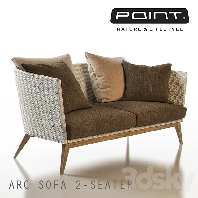 ARC Outdoor 2-Seater Sofa – POINT 3DSMax File