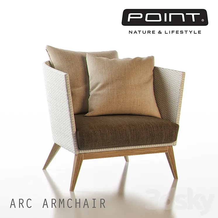 ARC Outdoor Armchair – POINT 3DS Max