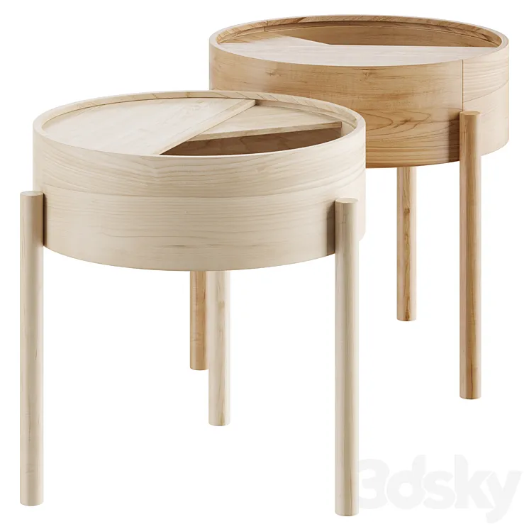 ARC SIDE TABLE 3DS Max