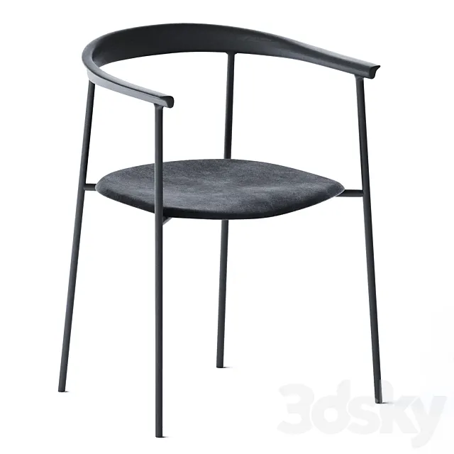 Arc Upholstered Chair by TAKT 3ds Max