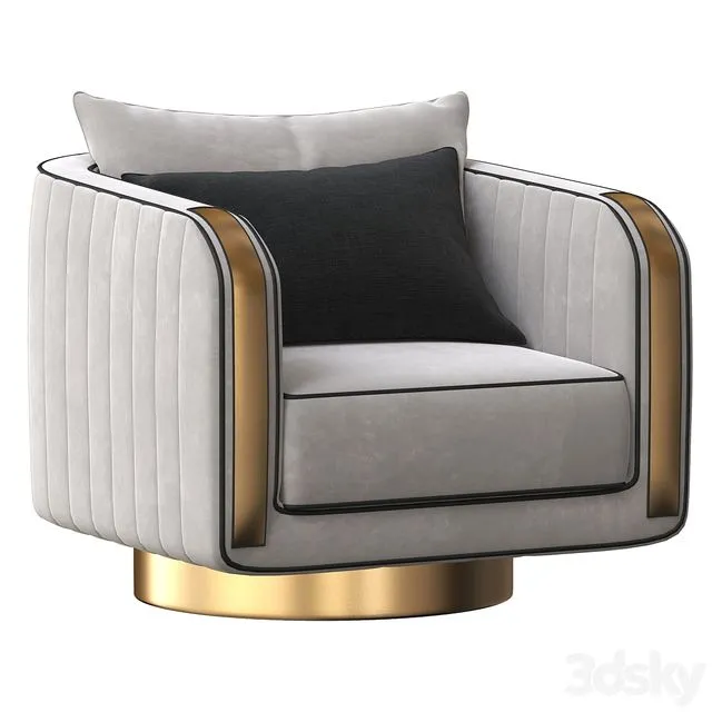 Arcahorn SWIVEL ARMCHAIR 3dsMax Model