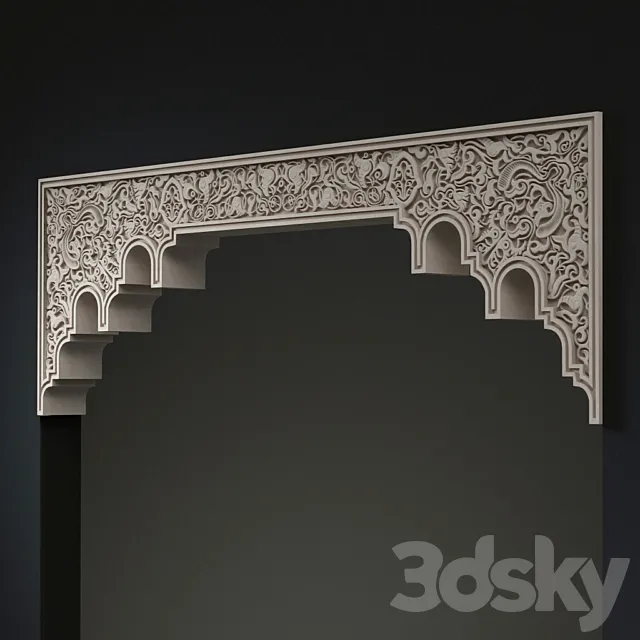 Arch in the Andalusian style 3ds Max