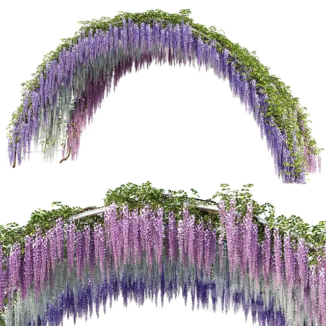 Arch with Wisteria 3DS Max Model