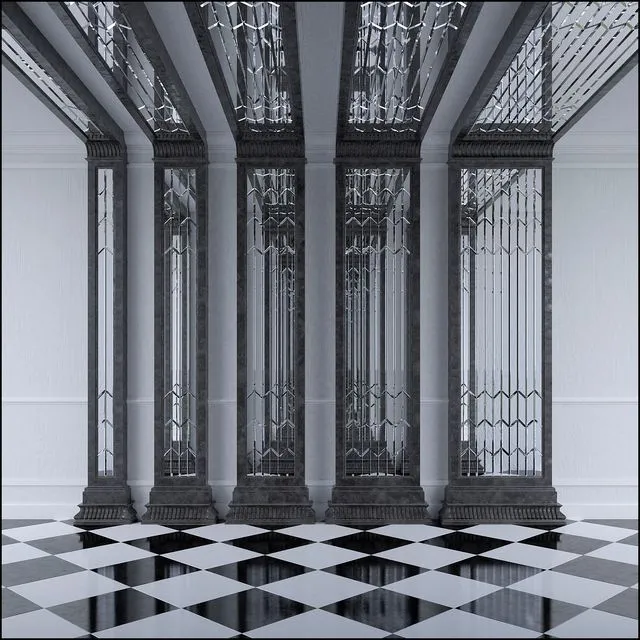 ARCHED COLUMNS 3dsMax Model