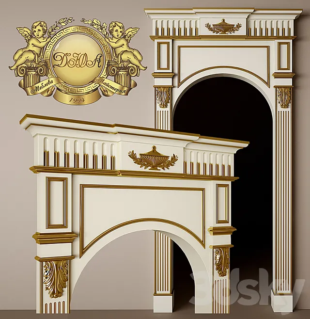 Arched doorway 3ds Max