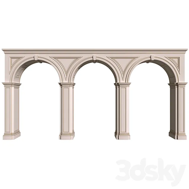 Arched opening.Arcade.Door Portal.Arched Opening.Arched doorway 3ds Max