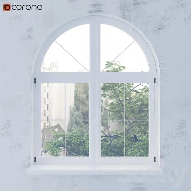 arched window 3DS Max Model