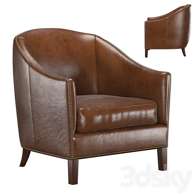 Archer Club Chair 3ds Max