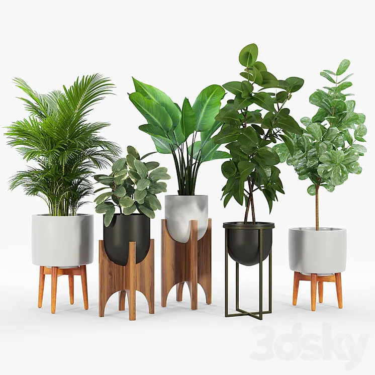 Arches standing planters 3DS Max