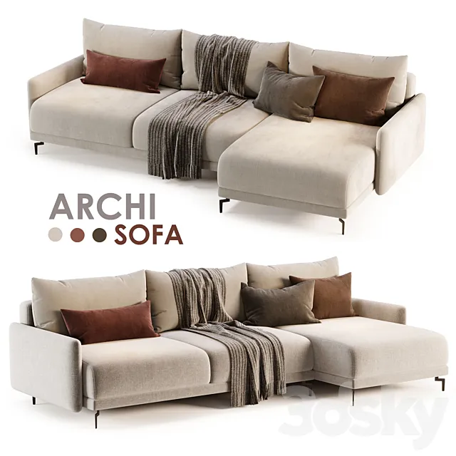 Archi Sofa by Skdesign sofas 3ds Max