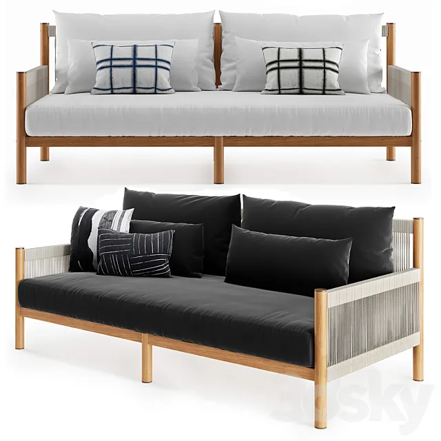 Architect Outdoor Sofa 3DS Max Model