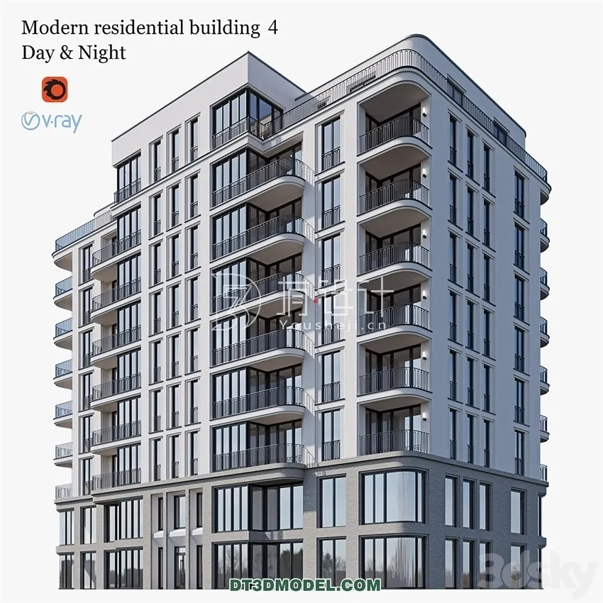Architecture – Building – Apartment house 4 (9 storey)
