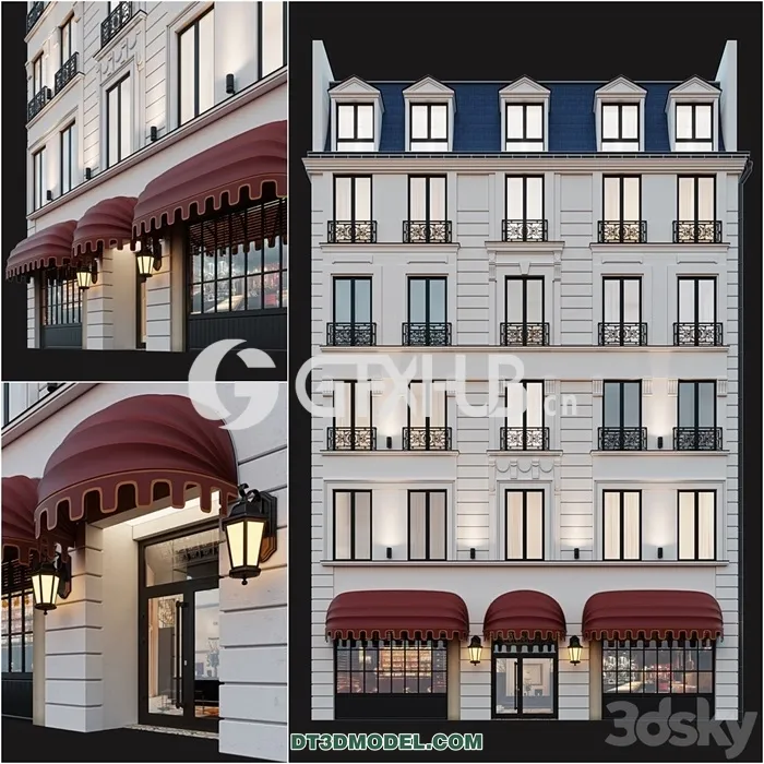 Architecture – Building – Classic hotel facade