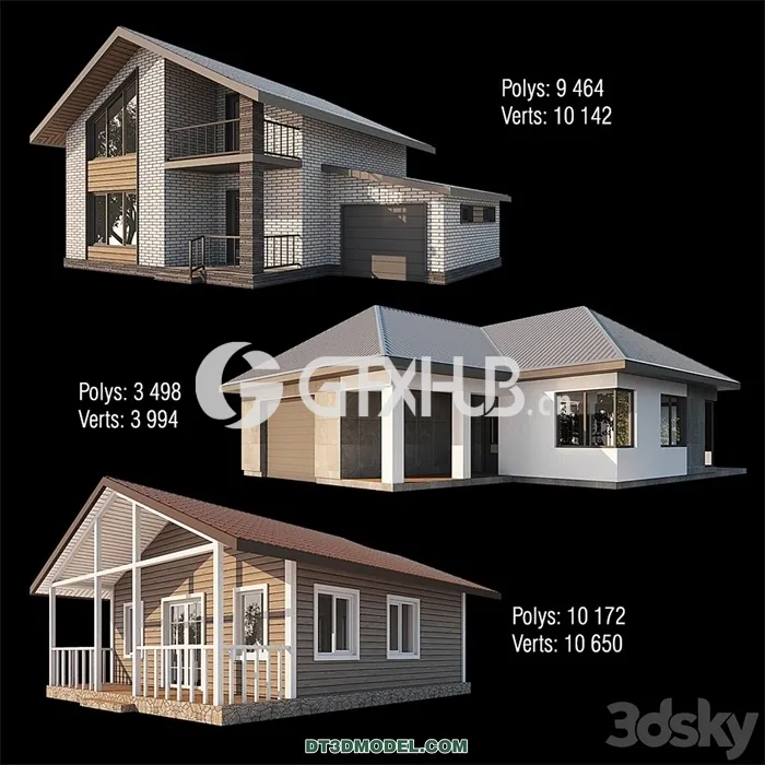 Architecture – Building – House Set