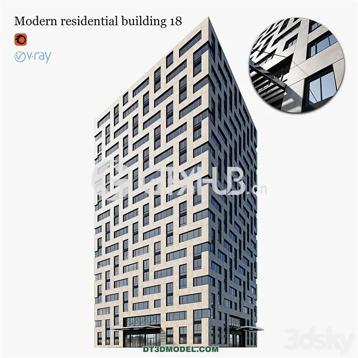 Architecture – Building – Modern residential building 18