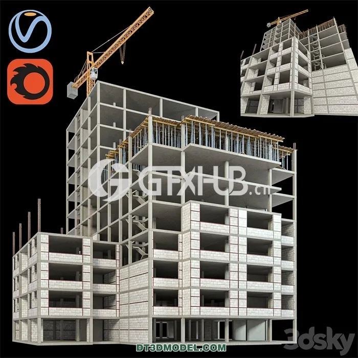 Architecture – Building – Modular Construction Site 02