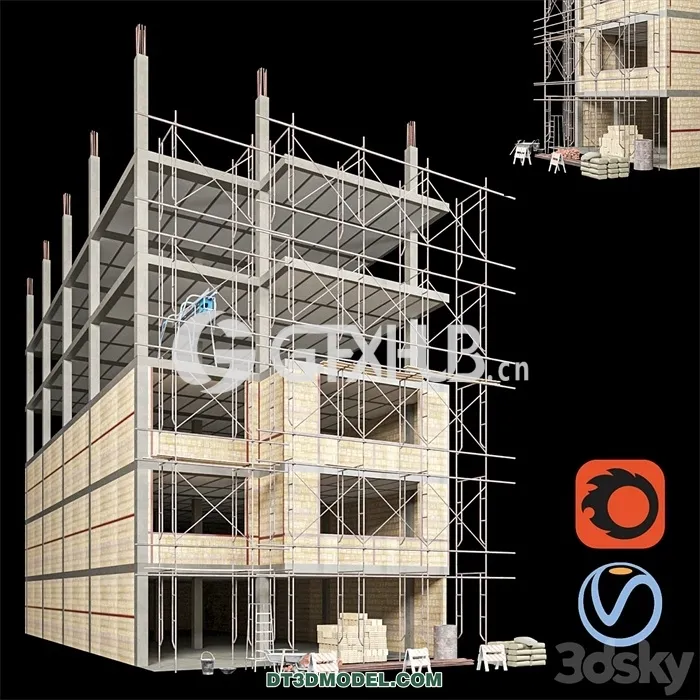 Architecture – Building – Modular Construction Site 03