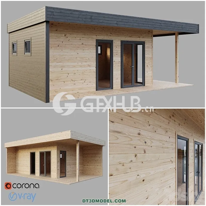 Architecture – Building – Modular house bathhouse