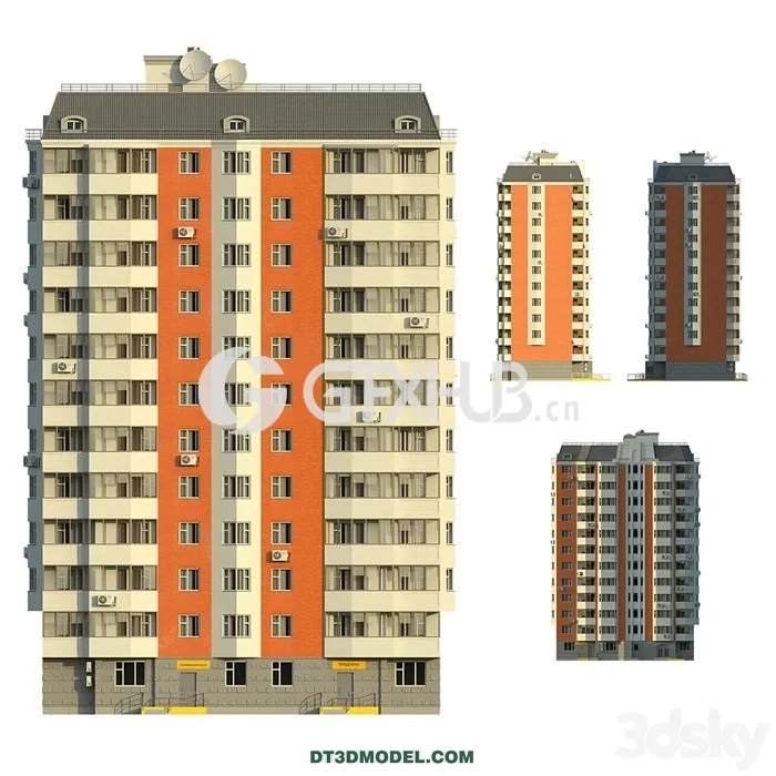 Architecture – Building – P44T 1 section 12 floors