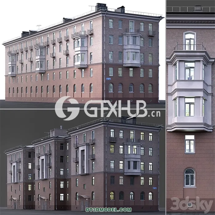 Architecture – Building – Residential building in classic style