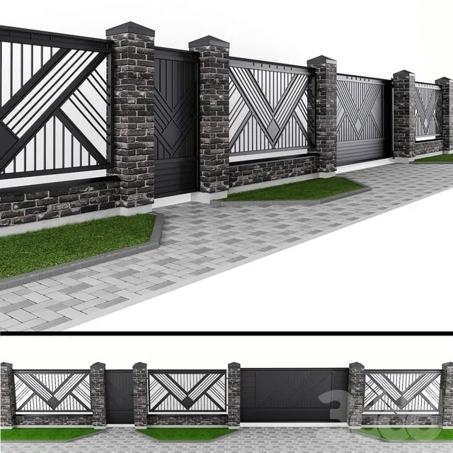 ARCHITECTURE – FENCE – 3D MODELS – 3DS MAX – FREE DOWNLOAD – 1359