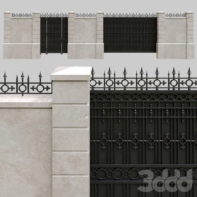 ARCHITECTURE – FENCE – 3D MODELS – 3DS MAX – FREE DOWNLOAD – 1367