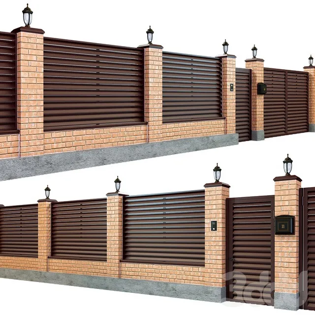 ARCHITECTURE – FENCE – 3D MODELS – 3DS MAX – FREE DOWNLOAD – 1382