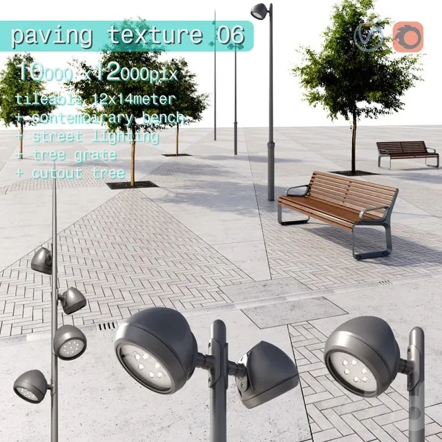 ARCHITECTURE – PAVING – 3D MODELS – 3DS MAX – FREE DOWNLOAD – 1551