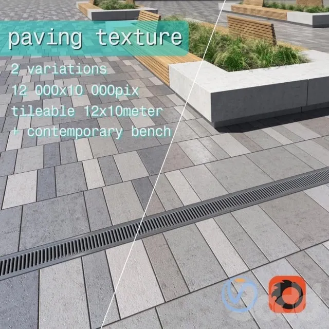 ARCHITECTURE – PAVING – 3D MODELS – 3DS MAX – FREE DOWNLOAD – 1579